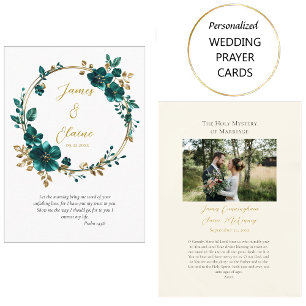 Placement Carte de prière de mariage orthodoxe aux fleurs sa