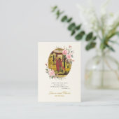 Placement Carte de prière de mariage orthodoxe aux roses ros (Debout devant)
