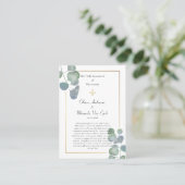 Placement Carte de prière de mariage orthodoxe de verdure et (Debout devant)