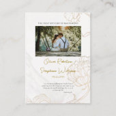 Placement Carte de prière de mariage orthodoxe Fleurs de lig (Devant)