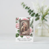 Placement Carte de prière de Noël avec St Thérèse et Pink Ch (Debout devant)