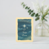 Placement Carte de prière de Noël Ô Nuit Divine (Debout devant)