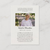 Placement Carte de prière de photos orthodoxes Red Roses (Dos)