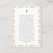 Placement Carte de prière des aînés d'Optina (Dos)