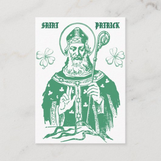 Placement Carte de prière dévotionnelle Saint-Patrick (Devant)