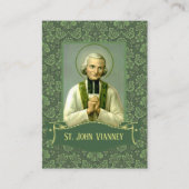Placement Carte de prière du prêtre St. John Vianney (Devant)