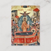 Placement Carte de prière Feuille orthodoxe (Devant)