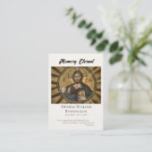 Placement Carte de prière funéraire byzantine Christ Pantocr (Debout devant)