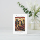 Placement Carte de prière funéraire de la Dormition de la Th (Debout devant)