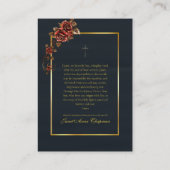 Placement Carte de prière funéraire du Sacré-Coeur de Jésus (Dos)