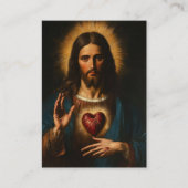 Placement Carte de prière funéraire du Sacré-Coeur de Jésus (Devant)