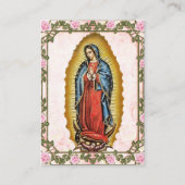 Placement Carte de prière funéraire Notre-Dame de Guadalupe (Devant)