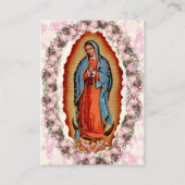 Placement Carte de prière funéraire Notre-Dame de Guadalupe (Devant)