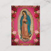 Placement Carte de prière funéraire Notre-Dame de Guadalupe (Devant)