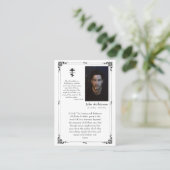 Placement Carte de prière funéraire orthodoxe simple et élég (Debout devant)