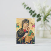 Placement Carte de prière funéraire Theotokos (Vierge Marie) (Debout devant)