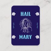 Placement Carte de prière Hail Mary - Langue traditionnelle (Devant)