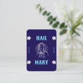 Placement Carte de prière Hail Mary - Langue traditionnelle (Debout devant)