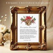 Placement Carte de prière Mariage catholique de Noël