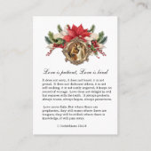 Placement Carte de prière Mariage catholique de Noël (Devant)