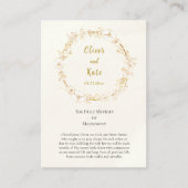 Placement Carte de prière Mariage orthodoxe (Devant)