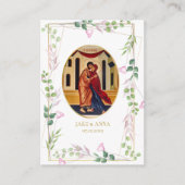Placement Carte de prière Mariage orthodoxe de Roses roses d (Devant)