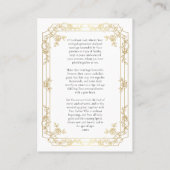 Placement Carte de prière Mariage orthodoxe Rose d'or (Dos)