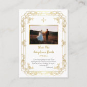 Placement Carte de prière Mariage orthodoxe Rose d'or (Devant)