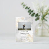 Placement Carte de prière Mariage orthodoxe Rose d'or Delici (Debout devant)