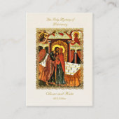 Placement Carte de prière Ornat Gold Frame Orthodoxe Mariage (Devant)