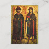Placement Carte de prière orthodoxe Boris et Gleb (Devant)