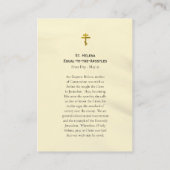 Placement Carte de prière orthodoxe de Sainte-Hélène (Dos)