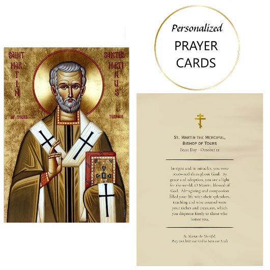 Placement Carte de prière orthodoxe de St. Martin le Miséric