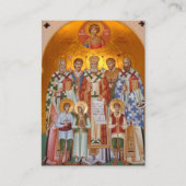 Placement Carte de prière orthodoxe des martyrs de Jasenovac (Devant)