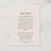 Placement Carte de prière orthodoxe grecque Maximus (Dos)