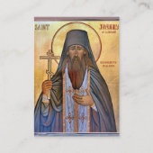 Placement Carte de prière orthodoxe Martyr Juvenaly d'Alaska (Devant)
