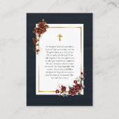 Placement Carte de prière orthodoxe Mémoire Photo éternelle (Dos)