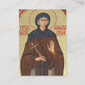 Placement Carte de prière orthodoxe Saint Anastasia de Serbi (Devant)