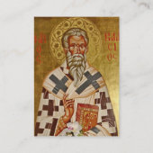 Placement Carte de prière orthodoxe Saint-Blaise de Sebaste (Devant)