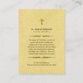 Placement Carte de prière orthodoxe Saint-Jean de Damas (Dos)