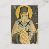 Placement Carte de prière orthodoxe Saint-Marc d'Ephèse (Devant)