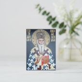 Placement Carte de prière orthodoxe Saint Nicolas de Zhicha (Debout devant)