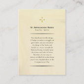 Placement Carte de prière orthodoxe St. Amphilochios Makris (Dos)