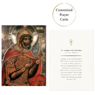 Placement Carte de prière orthodoxe St. Longinus