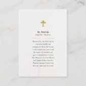 Placement Carte de prière orthodoxe St. Photini (Dos)