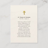 Placement Carte de prière orthodoxe St. Tikhon de Zadonsk (Dos)