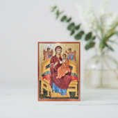 Placement Carte de prière orthodoxe Theotokos Pantanassa (Debout devant)