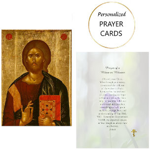 Placement Carte de prière pour une veuve ou une veuve