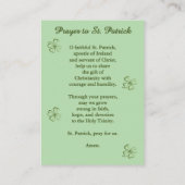 Placement Carte de prière Saint-Patrick – Dévotion catholiqu (Dos)