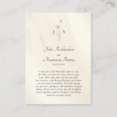 Placement Carte de prière simple et élégante Fleur sauvage M (Devant)